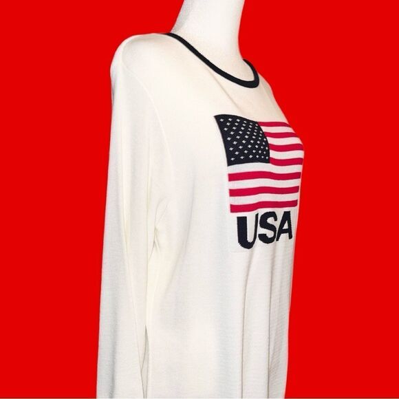 Faded Glory vintage white acrylic sweater ! - Picture 3 of 9